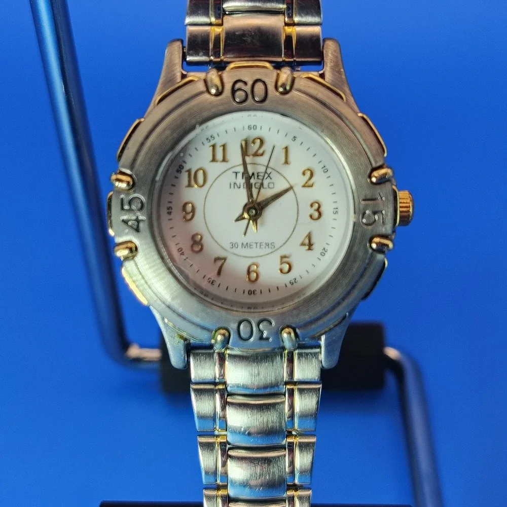 Vintage‎ 1996 Timex Expedition INDIGLO 26mm Women's Quartz Watch Fully Restored
